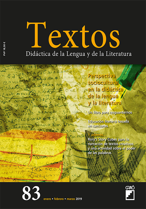 REVISTA TEXTOS – 83 (ENERO 19) – Perspectiva sociocultural en la didáctica de la lengua y la literatura