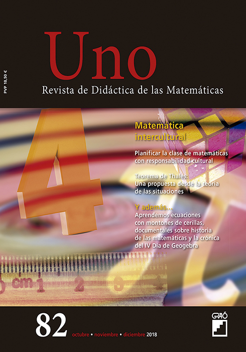 REVISTA UNO - 082 (OCTUBRE 18) Matemática Intercultural